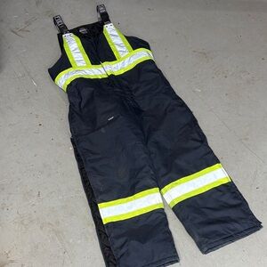 Reflective Black and Yellow Work Overalls